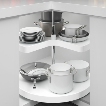 Blind Corner Cabinet Organizer: Kitchen Base Cabinet Pull-Out Basket