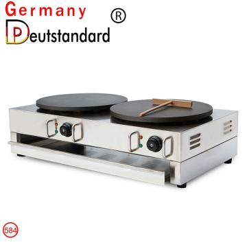 Double electric crepe maker machine