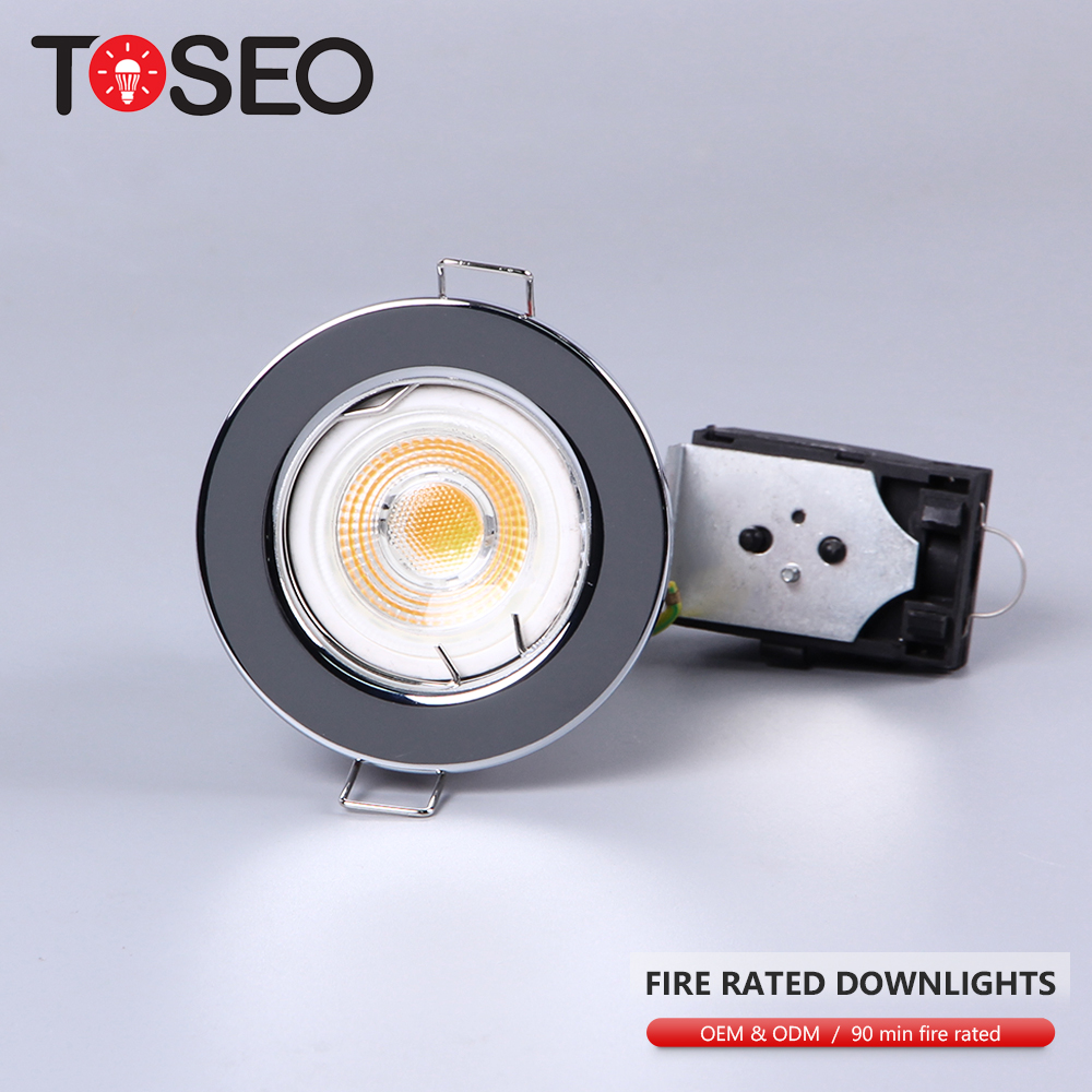 Modern ceiling ip65 firerated led cob down light gu10 BBC standard fire rated lighting fixtures