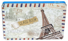 Square the French postcard gift tin box
