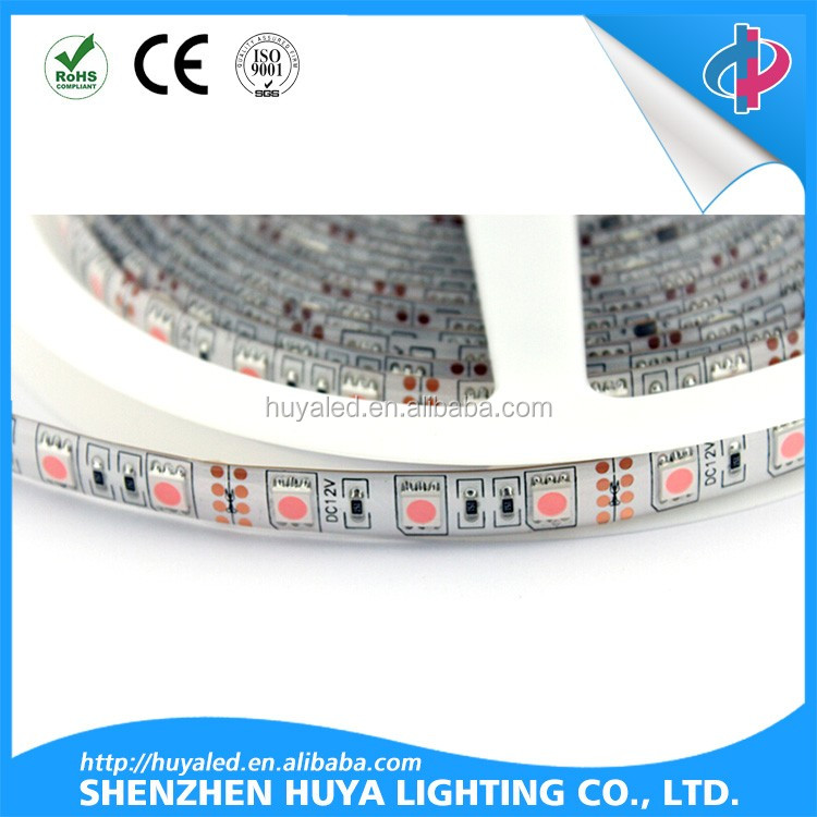 SMD 5050 RGBW 60 leds/m DC 24V  holiday   flexible  led tape  light  waterproof  strips  for room