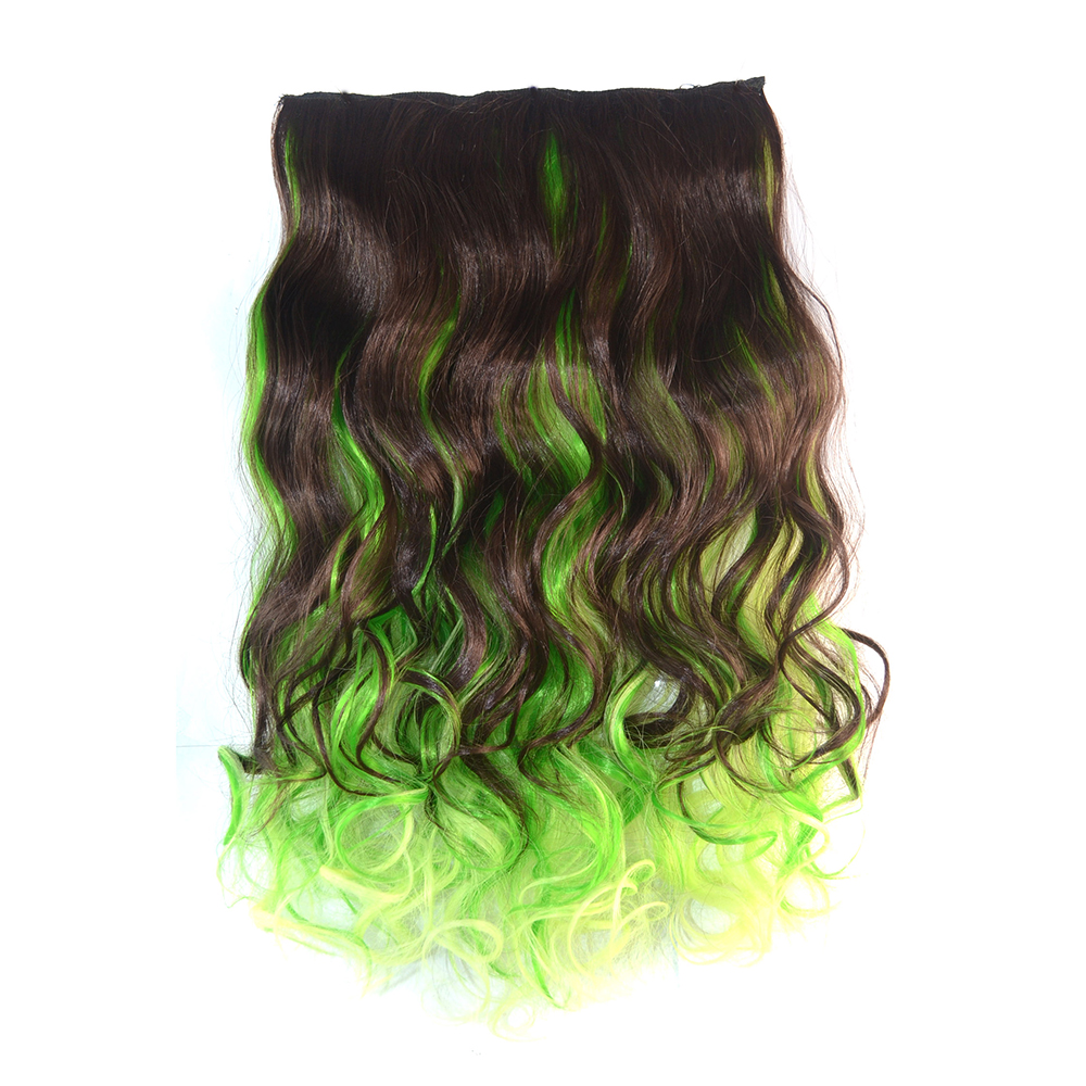 Hot sell kinky curly synthetic hair extension no-remy clip in hair extensions best clip in ponytail