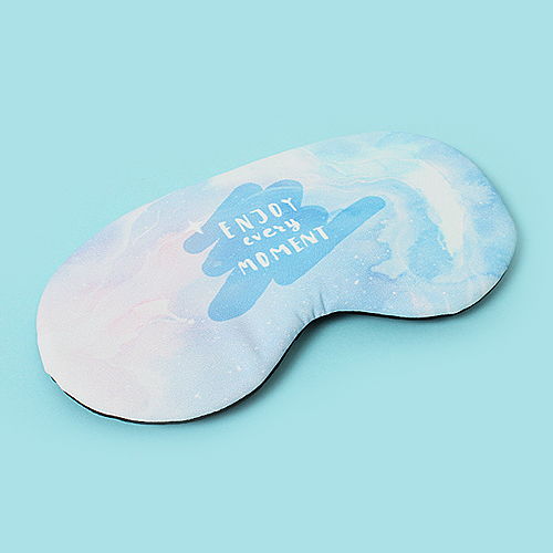 Adjustable elastic band ice bag eye mask - gradient beautiful watercolor