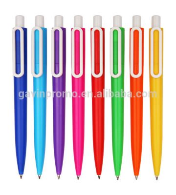 Bright color pen with round clip