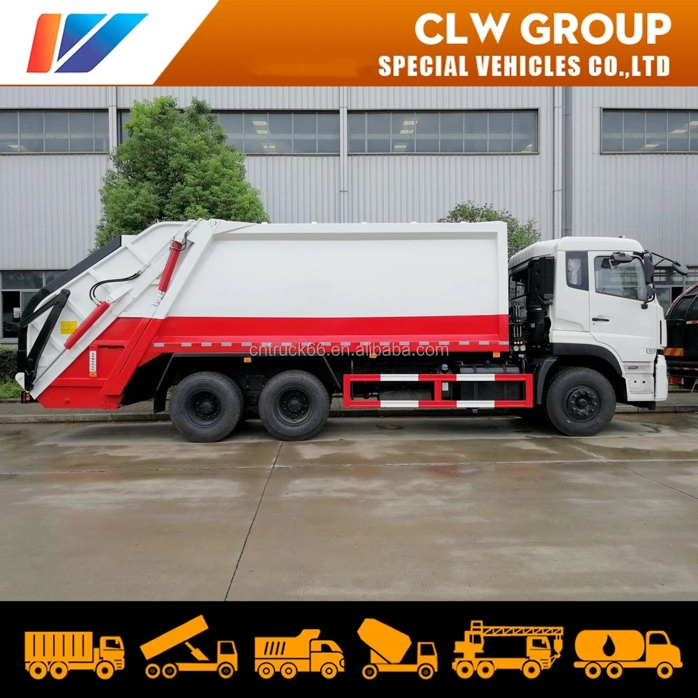 Waste Management Garbage+Truck 20m3 18 cubic meter Dongfeng Kinland Refuse Garbage Compactor Truck