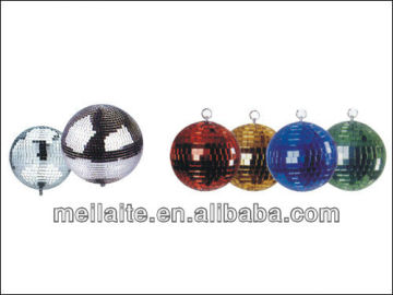 White/colorful disco rotating big mirror ball