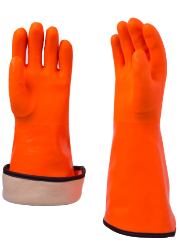 Jersey Cotton Liner Anti Oil Work Glove, Red PVC Coated
