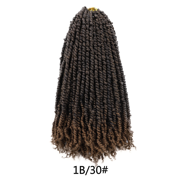 Pretwisted Passion Twist Crochet Braids Pre looped Senegalese Spring Twist Ombre Braids Synthetic Crochet Hair