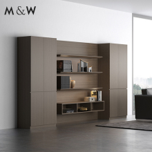 M&W High-end Custom Black Wooden Executive Office File Cabinet