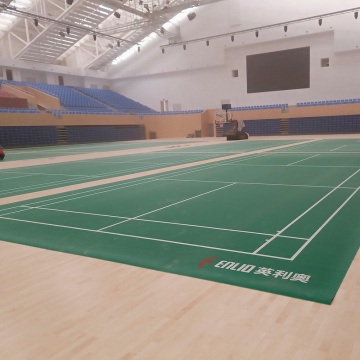 sol sportif terrain de badminton