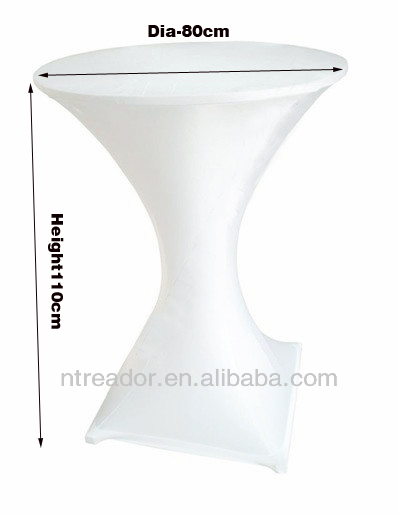 cheap custom round spandex cocktail table clothes table cover and chair covers