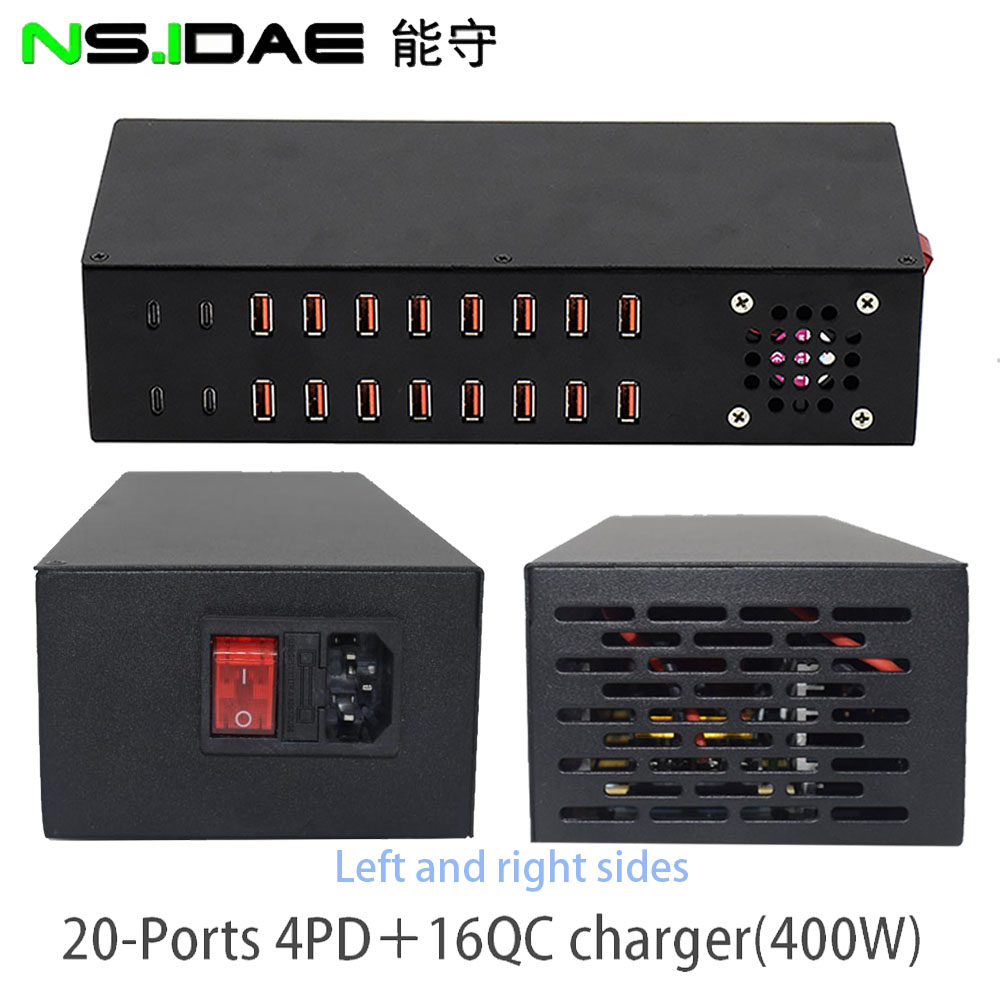 20 PORT 4C+16A PD/QC CHARGER 20 PORT 4C+16A PD/QC CHARGER