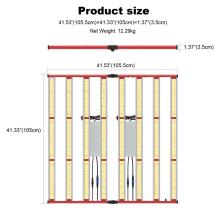 L&#39;éclairage aglex pousse pour les légumes et les fleurs 800W 1000W LED Spectre complet poussent la lumière à partir de la croissance commerciale Hortibloom