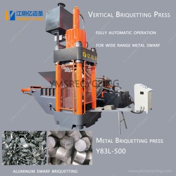 Hydraulic Aluminum Scrap Metal Briquetting Press