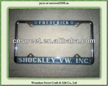 chrome metal License Plate Frame /license plate holder