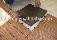 Foshan flooring supplies DIY WPC outdoor interlocking composite decking tile
