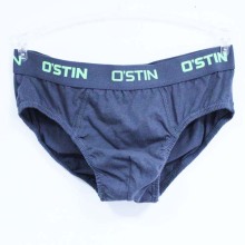 Spandex Cotton Bamboo Knitted Underwear Yarn Dyed Briefs Boy's Undergarment