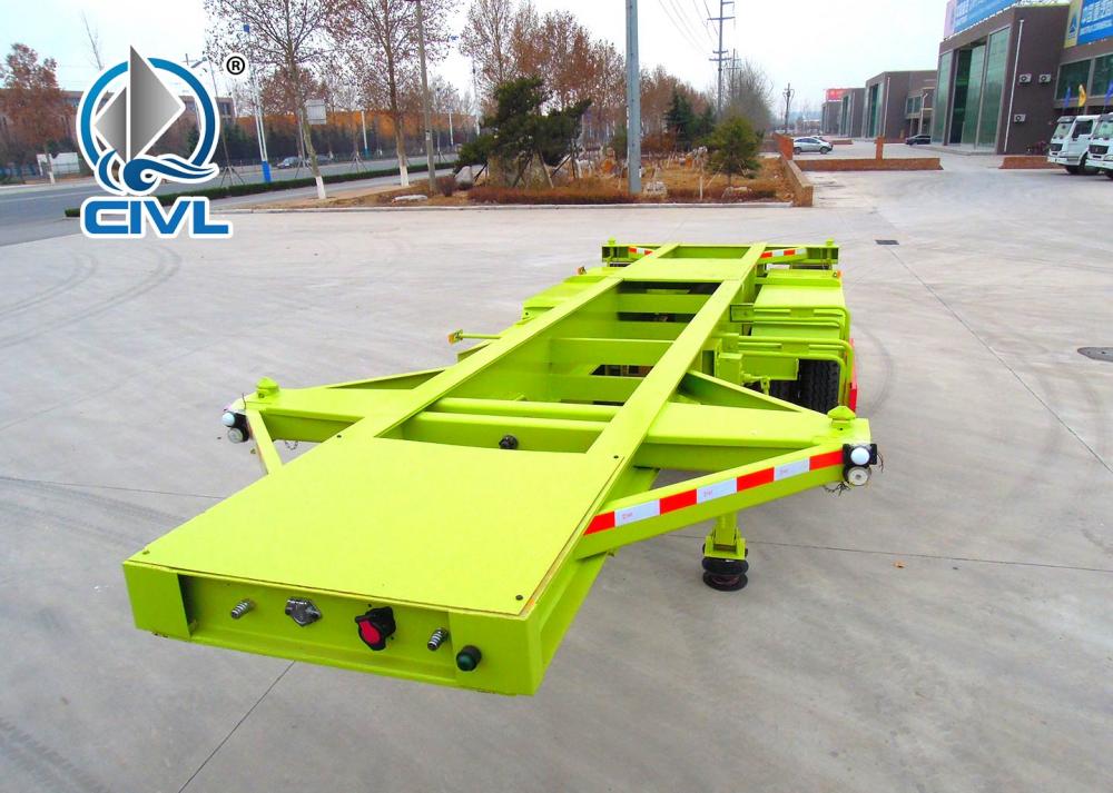 20 Semi-remorque de conteneur squelette 2 20 Skeleton Container Semi Trailer 2