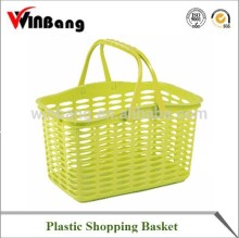 Best Selling Supermarket Carry Plastic Basket with Handles