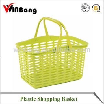 Best Selling Supermarket Carry Plastic Basket with Handles