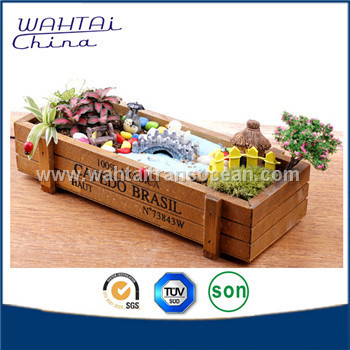 rustic wood box / aged old wooden box / primitive old box