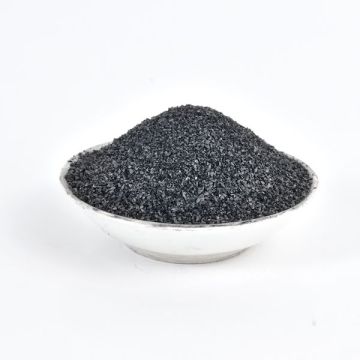 Crushed charcoal applied to water storage tank