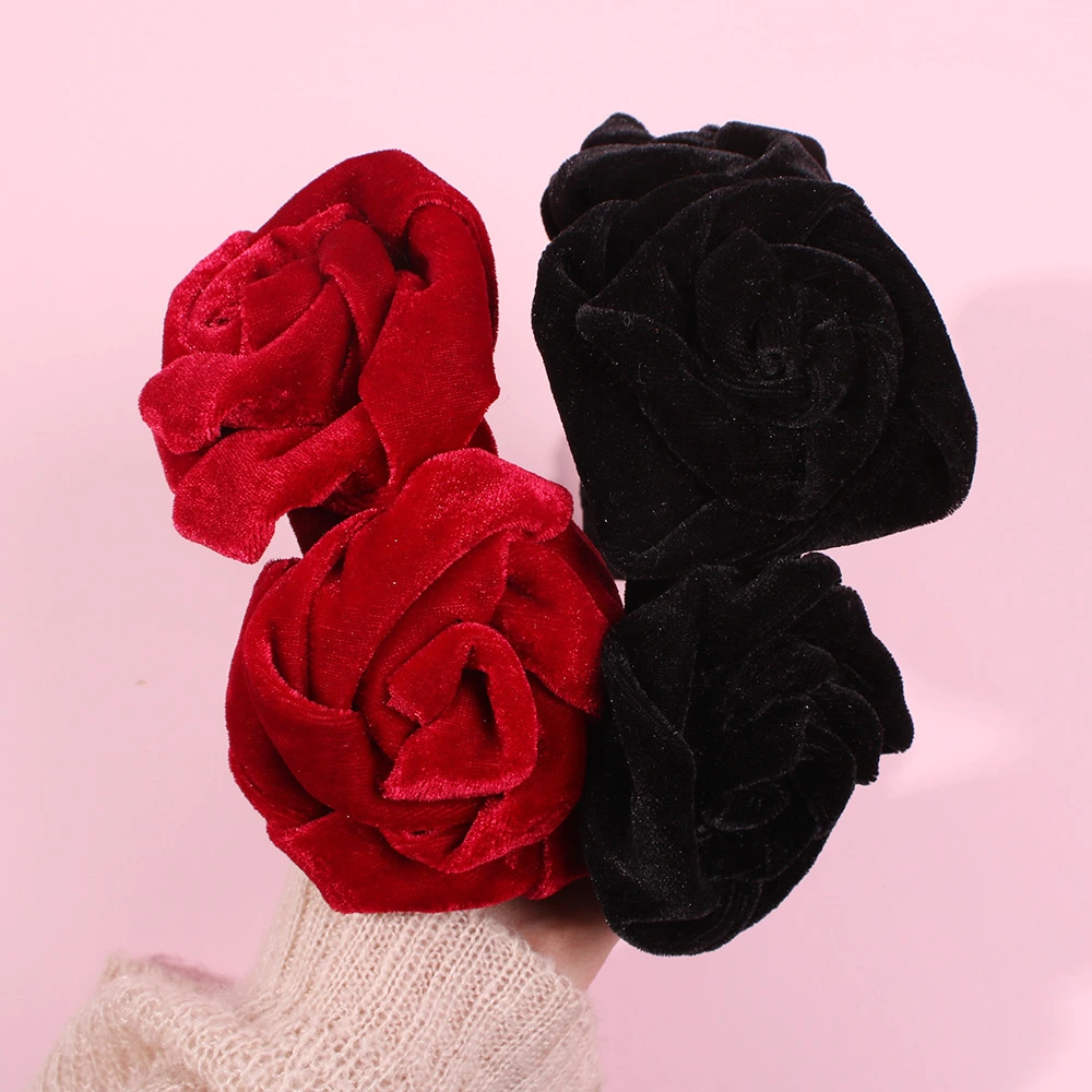 Factory Affordable Price Woman Scrunchy Hair Band Luxury Golden Velvet Cloth