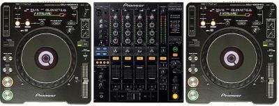 2 x Pioneer CDJ-1000MK3 CDJ-1000 MK3 + 1 x DJM-800