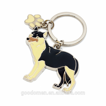 animal keychain wolf keychain as zoo souvenir zoo theme keychain