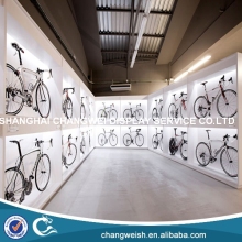 white walll mount mdf bike display stand