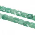 Natural Stone Faceted Square Loose Beads Gemstone Crystal Loose Beads for Diy Jewelry Making 20CM a String, Size 12x12x6MM