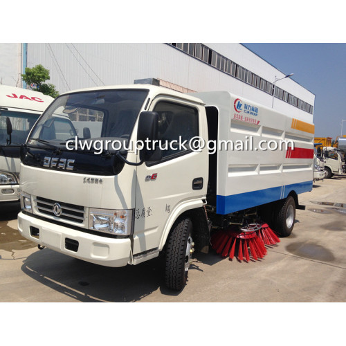 Nouveau camion balayeur balayé de route de DONGFENG conçu