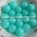 Jewelry Accessories Light Blue Crystal Plastic Acrylic 6MM Sparking Beads YiWu Supplier