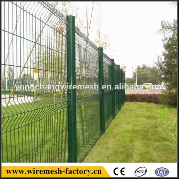 pvc coated welded curved fence wire mesh fence
