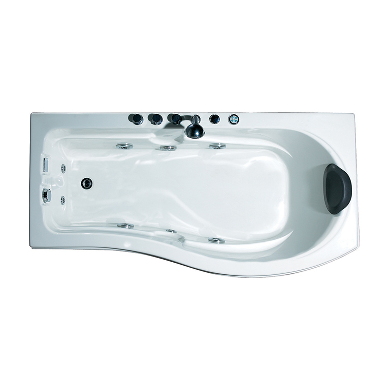 Indoor New Style Modern Spa Corner Acrylic Whirlpool Hot Tub Massage Bathtub Price