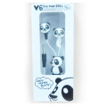 Factory Children Adorable Cartoon Panda Retractable Earphone