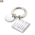 Metal Custom Round Square Enamel Keychain