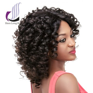 Unprocessed cheap brazilian lace front wigs , virgin lace front box braid wig