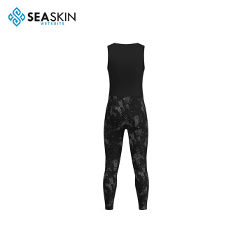 Seaskin 3mm dua dalam satu camo kustom camo neoprene diving jas spearfishing wetsuit for man