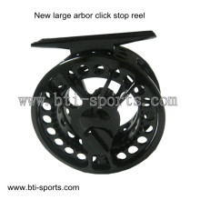 New large arbor click stop fly reel