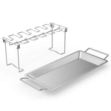 Stainless steel foldable chicken wings leg rack