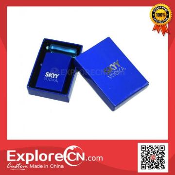 Blue customized plastic sheet promotional lighter