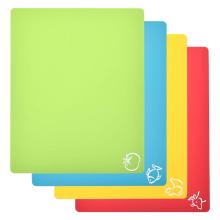 4 Pieces Colour Extra Thick Flexible Cutting Board