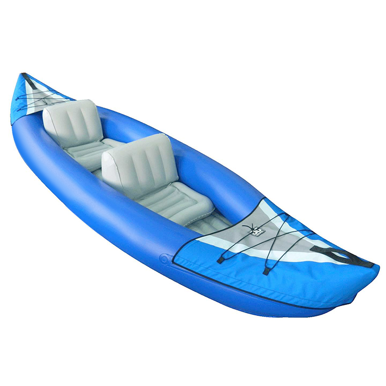 2021 water sport custom durable pvc kayak canoes foldable kayak double inflatable kayak 2 person