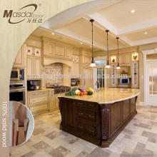 Hot sale unfinished teak wood kitchen cabinet