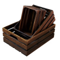 Wooden Storage Fruit Vegetables Wood Crate for Crafts