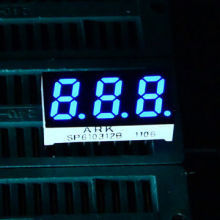 7-segment LED displays with three digits