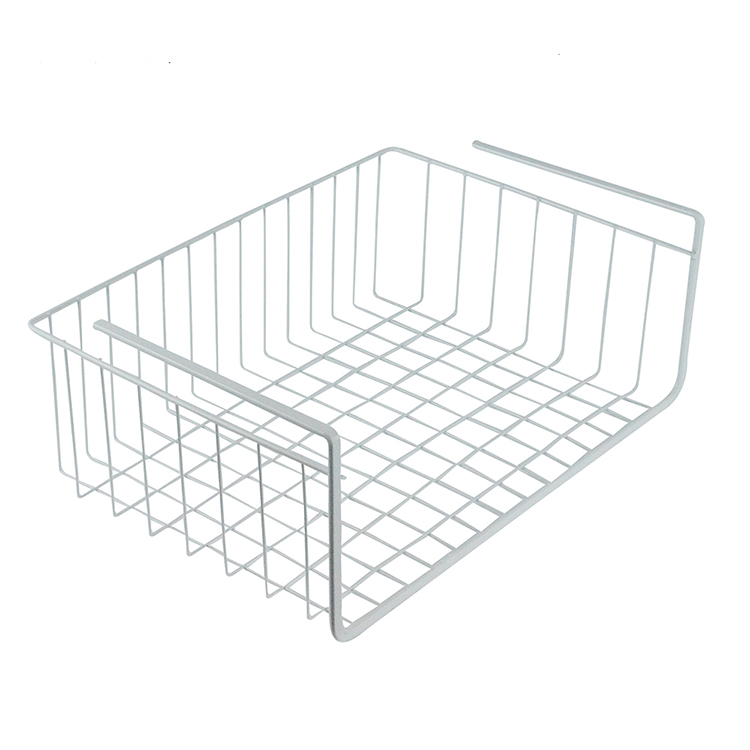 Metal kitchen over the shelf storage basket