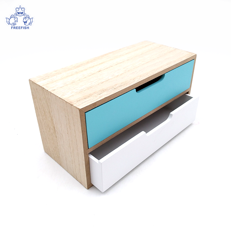  Tabletop Wood Drawer Box 