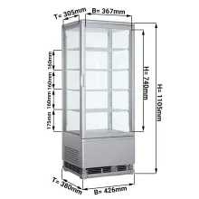 Commercial Walk in Cooler Glass Door Fridge Display Freezer Cooler